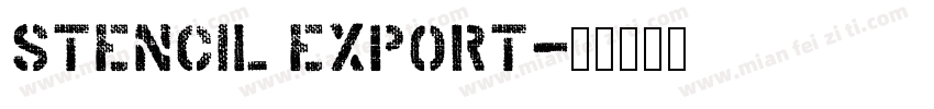 Stencil Export字体转换